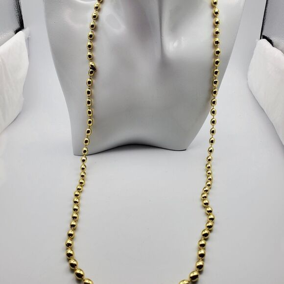 Festive gold tone beaded fall necklace N2007 - Picture 2 of 4